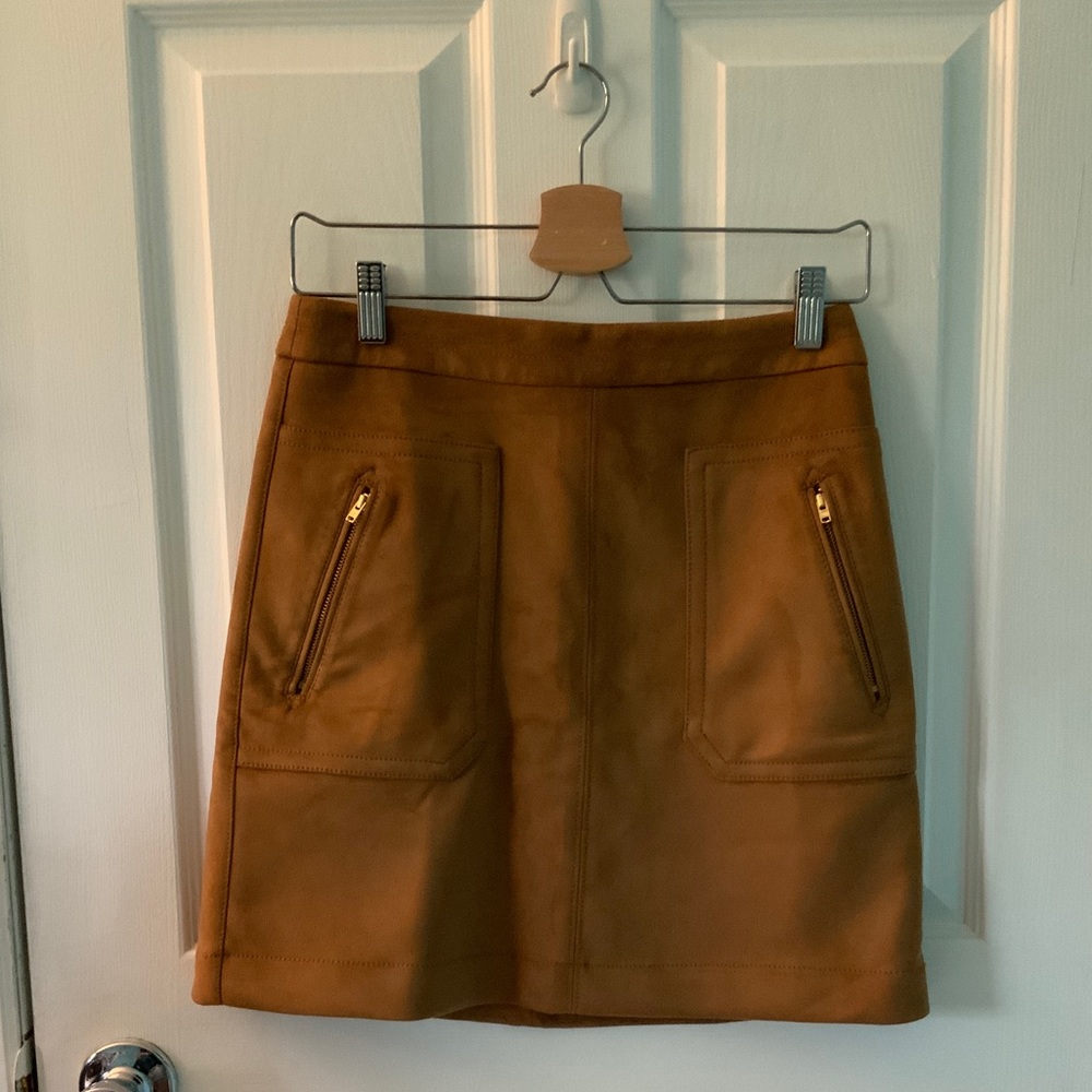 Loft Suede Tan Skirt